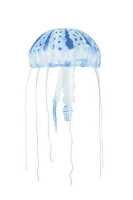 AQUATOP 4 Inch Blue Floating Jellyfish Décor JF-01BL