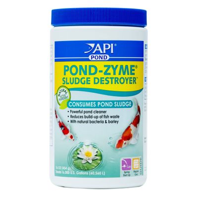 API Pond-Zyme Sludge Destroyer  Pond Water With Barley  1 lb