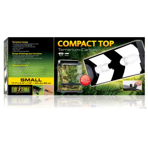 Exo Terra Small Compact Terrarium Top (17.7” x 3.5” x 7.8”)