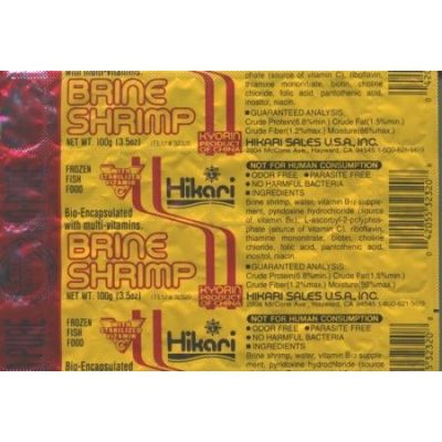 Hikari Bio-Pure Frozen Brine Shrimp Fish Food, 3.5 Oz, 32 Ct