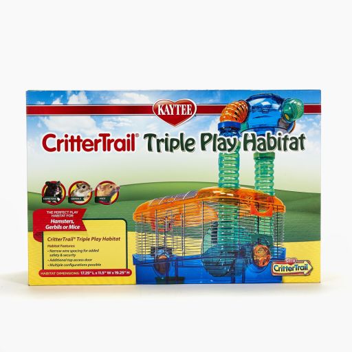 Kaytee Critter Trail Triple Play Habitat for Pet Hamsters  Gerbils  Mice &amp; Small Animals
