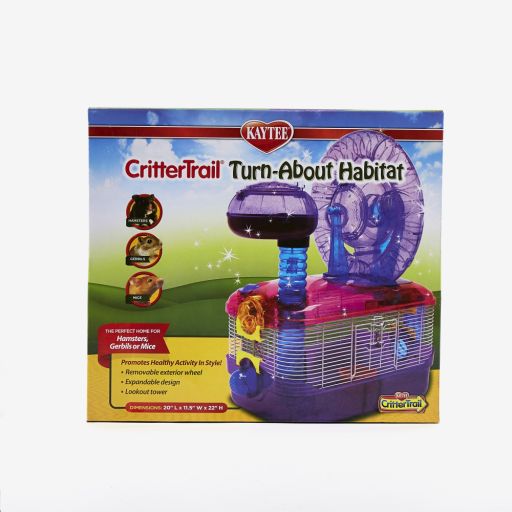 Kaytee Critter Trail Dazzle Turn-About Habitat for Pet Mice  Hamsters or Gerbils