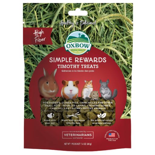 Oxbow Simple Rewards Small Animal Treats  Timothy Treats  1.4 oz.