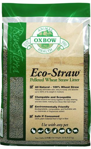 Oxbow Eco-Straw Pelleted Wheat Straw Small Animal Litter  20 lbs.