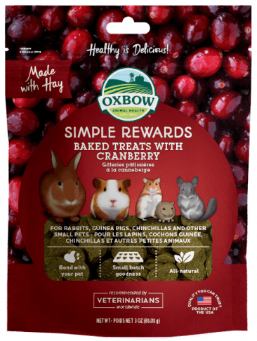 Oxbow® Simple Rewards Baked Treats with Cranberry 2 oz