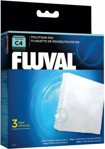 Fluval C4 Poly Foam Pad - 3-Pack Poly/Foam Pad