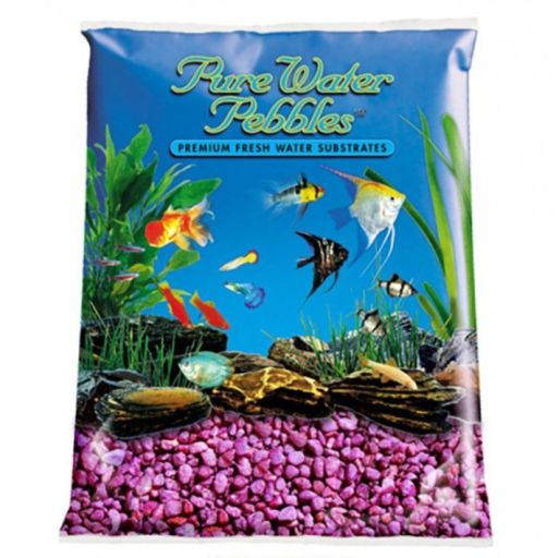 Pure Water Pebbles Neon Purple Aquarium Gravel 5 lbs
