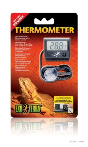 Exo Terra Digital Thermometer with Probe  Celsius and Fahrenheit