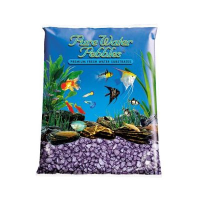 Pure Water Pebbles Premium Fresh Water Substrates 2lb Purple Passion
