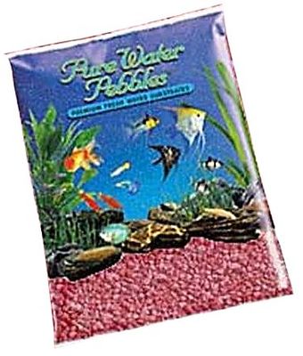 Pure Water Pebbles Aquarium Gravel 2lbs - Currant Red