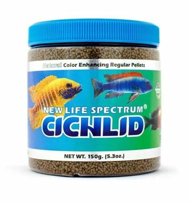 New Life Spectrum Cichlid Pellets 150g Color Enhancing Fish Food