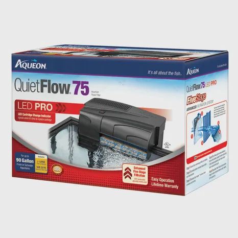 Aqueon QuietFlow 75 LED Pro Aquarium Power Filter
