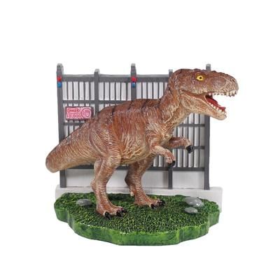 Penn-Plax Jurassic Park Aquarium Decoration – Brown T-Rex Escaping from Paddock – Small Resin