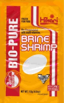 Hikari Bio-Pure Brine Shrimp Frozen Brine Tropical Fish Food, 16 Oz