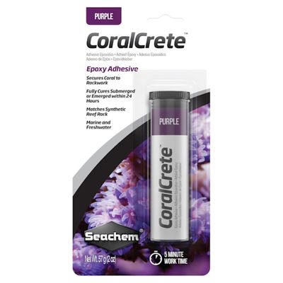 Seachem CoralCrete Purple Epoxy Adhesive - 2 oz