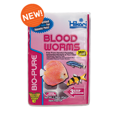 Hikari FROZEN Blood Worms 1.58oz Mini Cube