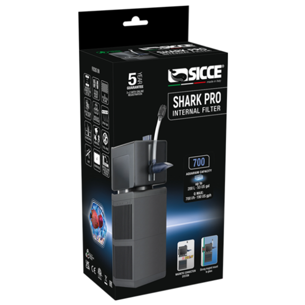 Sicce SHARK PRO 700 Internal Filter - 185 gph