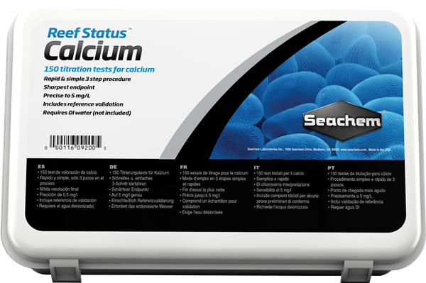 Seachem Reef Status Calcium 150 Titration Tests