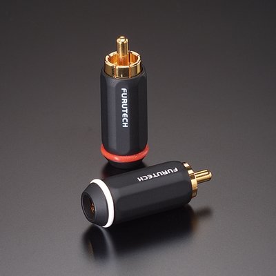 その他 FURUTECH FP-120F(R) RCA plug Genuine 4x Furutech FP-120 (R) Rhodium Plated RCA Connector