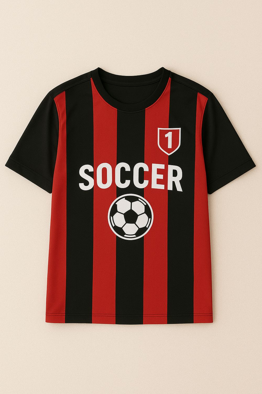 Koszulka piłkarska z nadrukiem na piersi + środek