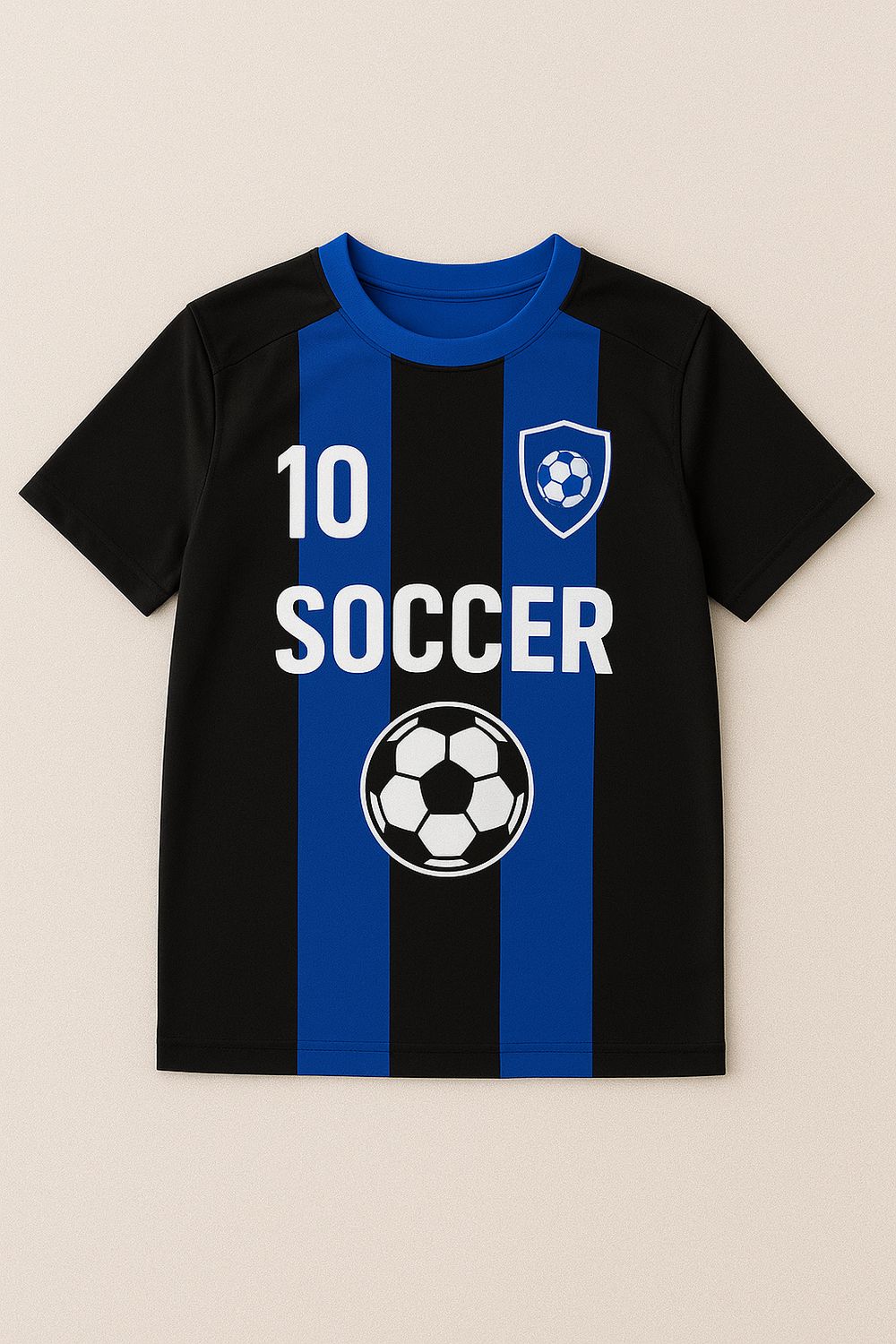 Dziecięca koszulka piłkarska z nadrukiem na piersi + środek