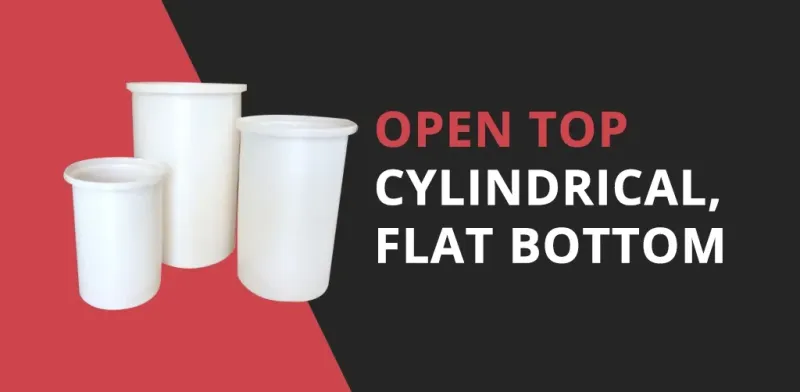 Open Top, Flat Bottom Cylindrical Tanks