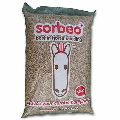 Sorbeo Wood Pellet Litter 18kg - Horse bedding, rabbit litter, cat litter, chicken coops. CLICK & COLLECT ONLY