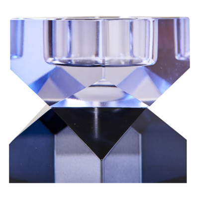 Kristals kertastjaki - Light blue/blue 8,5x6 cm