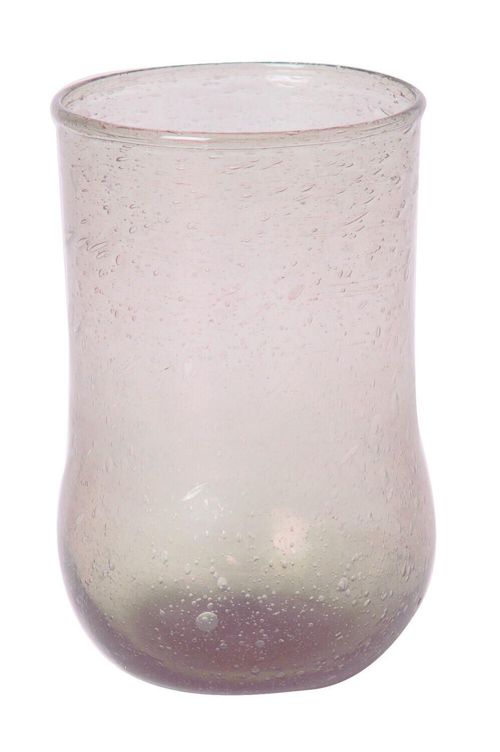 Glas ljósbleikt 13x8 cm