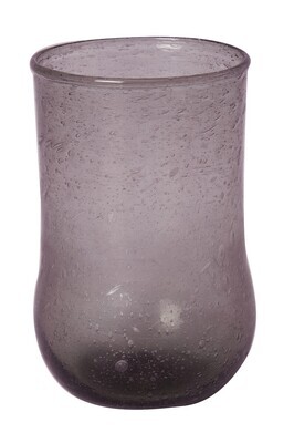 Glas vínrautt 13x8 cm