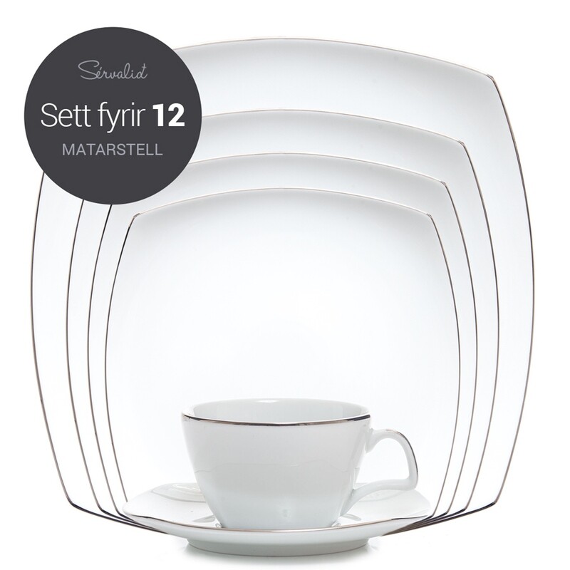 Aurora Platinum matarstell fyrir 12 Aurora Platinum matarstell fyrir 12