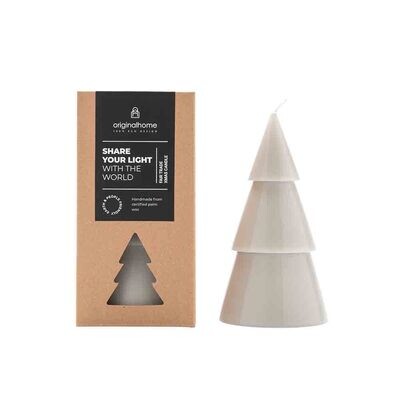 Kerti - Xmas Tree Light Grey L Kerti - Xmas Tree Light Grey L