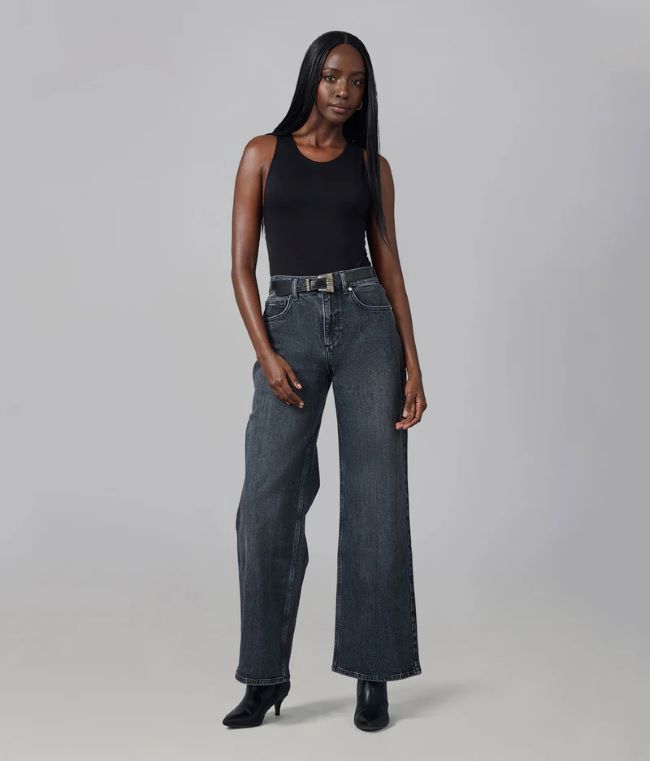 Colette High Rise Wide Leg, Colour: Grit Gray, Size: 29