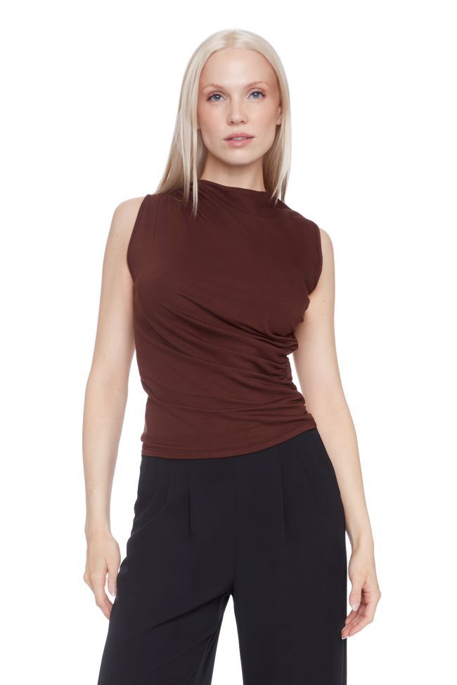 Drape Expectations, Colour: Brown, Size: XSmall