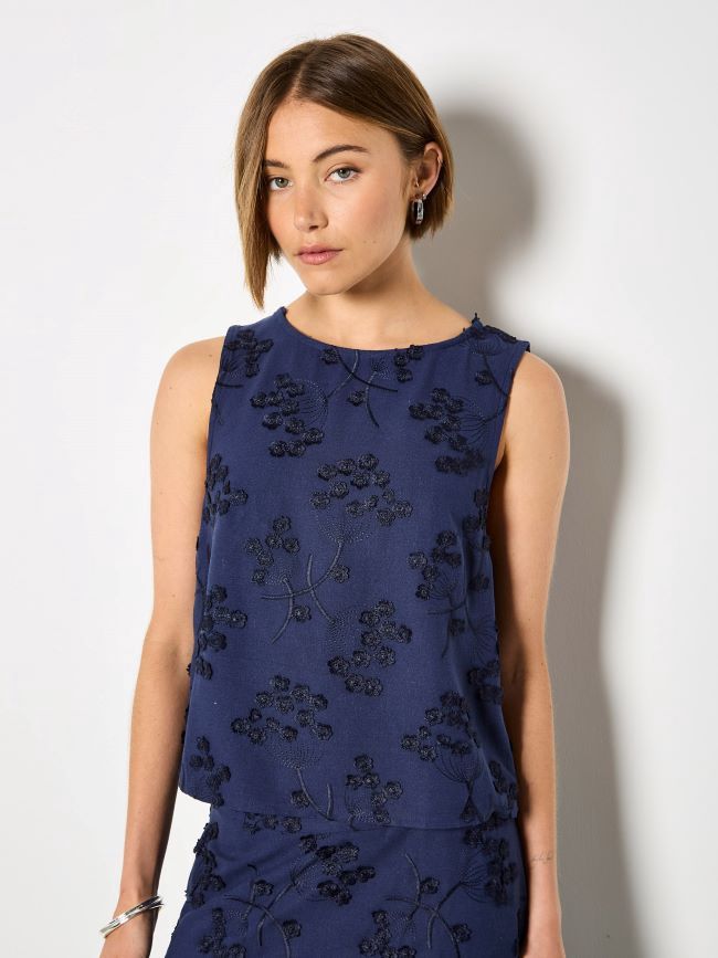 She's a Dandy Top, Colour: Navy, Size: XSmall