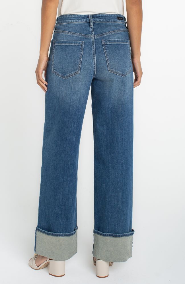 Morgan Cuffed Crop Wide Leg