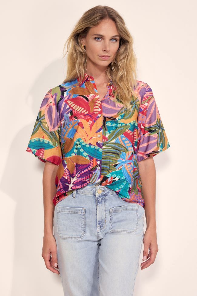 Electric Bloom Blouse
