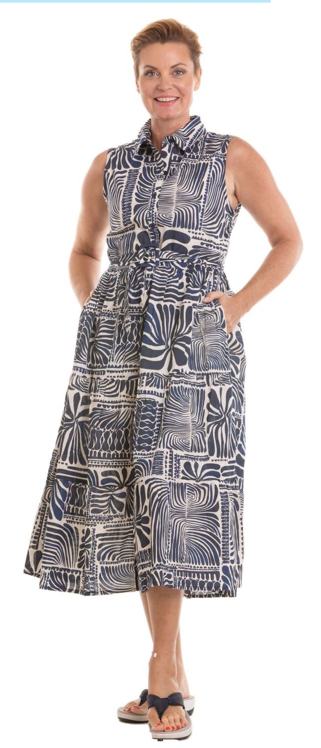 Happy Days, Colour: Navy &amp; White, Size: Small
