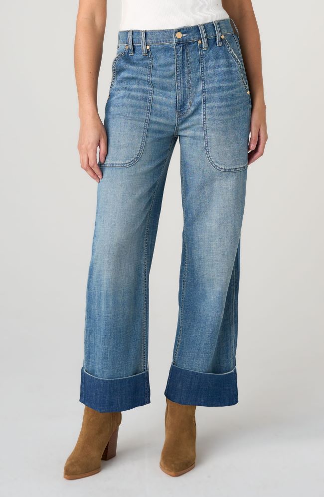 High Rise Relaxed Straight with Utility Pockets