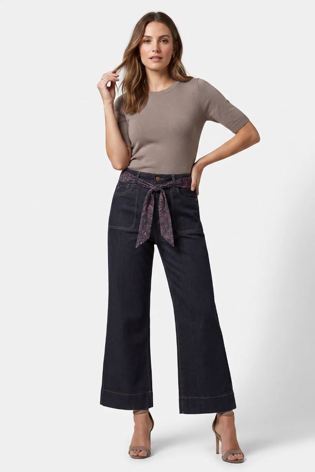 Robie High Waisted Flare with Patch Pocket