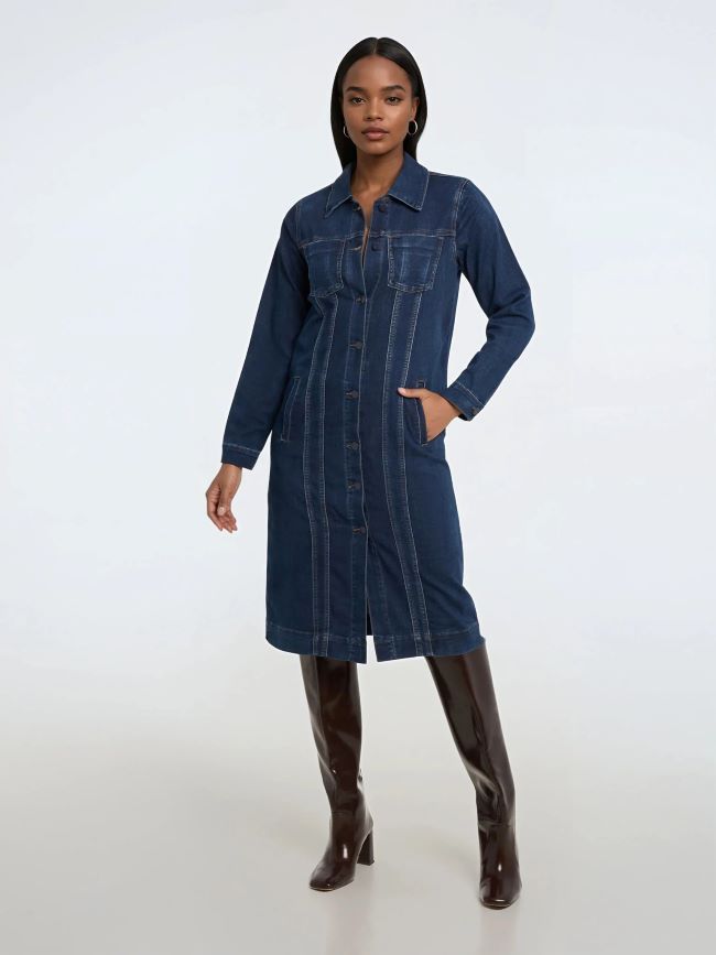 Lara Long Denim Jacket