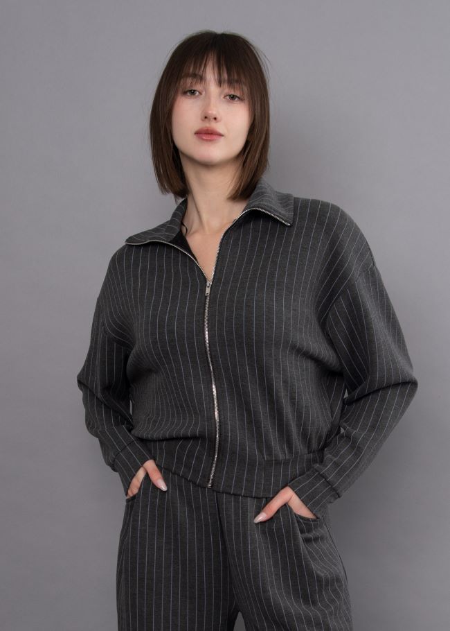 Next In Line Soft Knit Zip Up