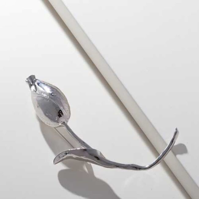 Tulip Brooch, Colour: Silver