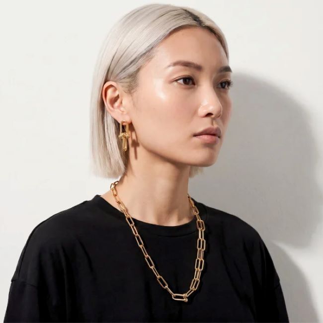 Short Mixed-Chain Necklace