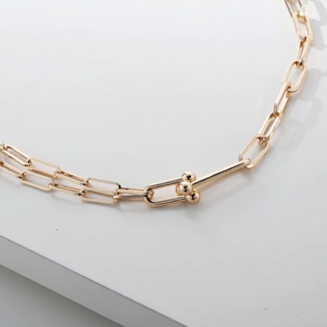 Short Mixed-Chain Necklace