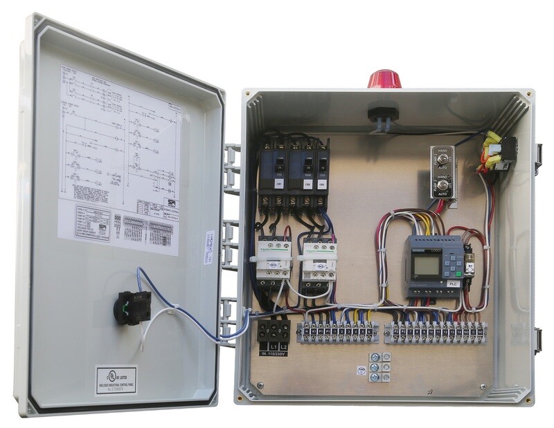 Anua Simplex-Simplex Contactor PLC Repeat Timer-Repeat Timer or Demand with ETM CC, Drip Headworks Auto Flush, 115/230V