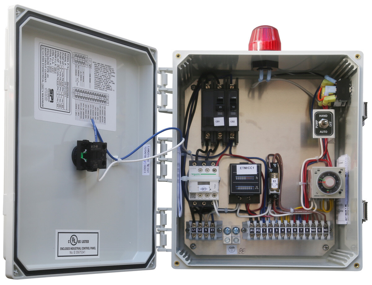 Anua Duplex Alternating Contactor Analog Repeat Timer with ETM CC,
115/230V