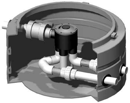 Pre-Assembled 4000 Series K-Rain Valve W/4 Outlets + 2 Zone Cam