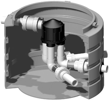 Pre-Assembled 6000 Series K-Rain Valve W/4 Outlets + 3  Zone Cam