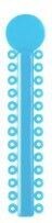 Sky Blue Ligature Ties